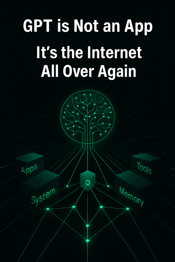 GPT is Not an App. It's the Internet All Over Again - GPT Infrastructure